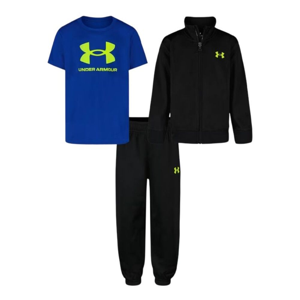Under Armour Childrens/Kids Brawler Tracksuit Set / Black/Blue